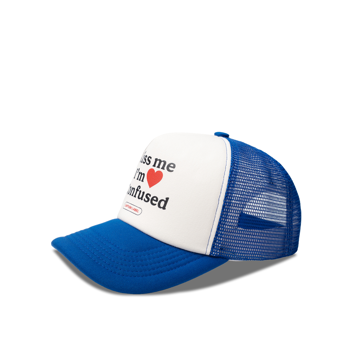 Confused Trucker Cap / Blue
